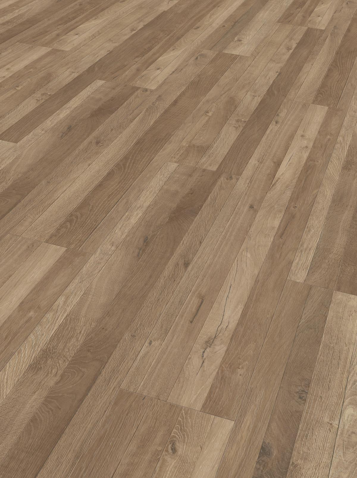 Designboden Hdf Eiche Linea - Eichefarben, Basics, Holzwerkstoff/Kunststoff (128,5/19,4/0,8cm) - Parador