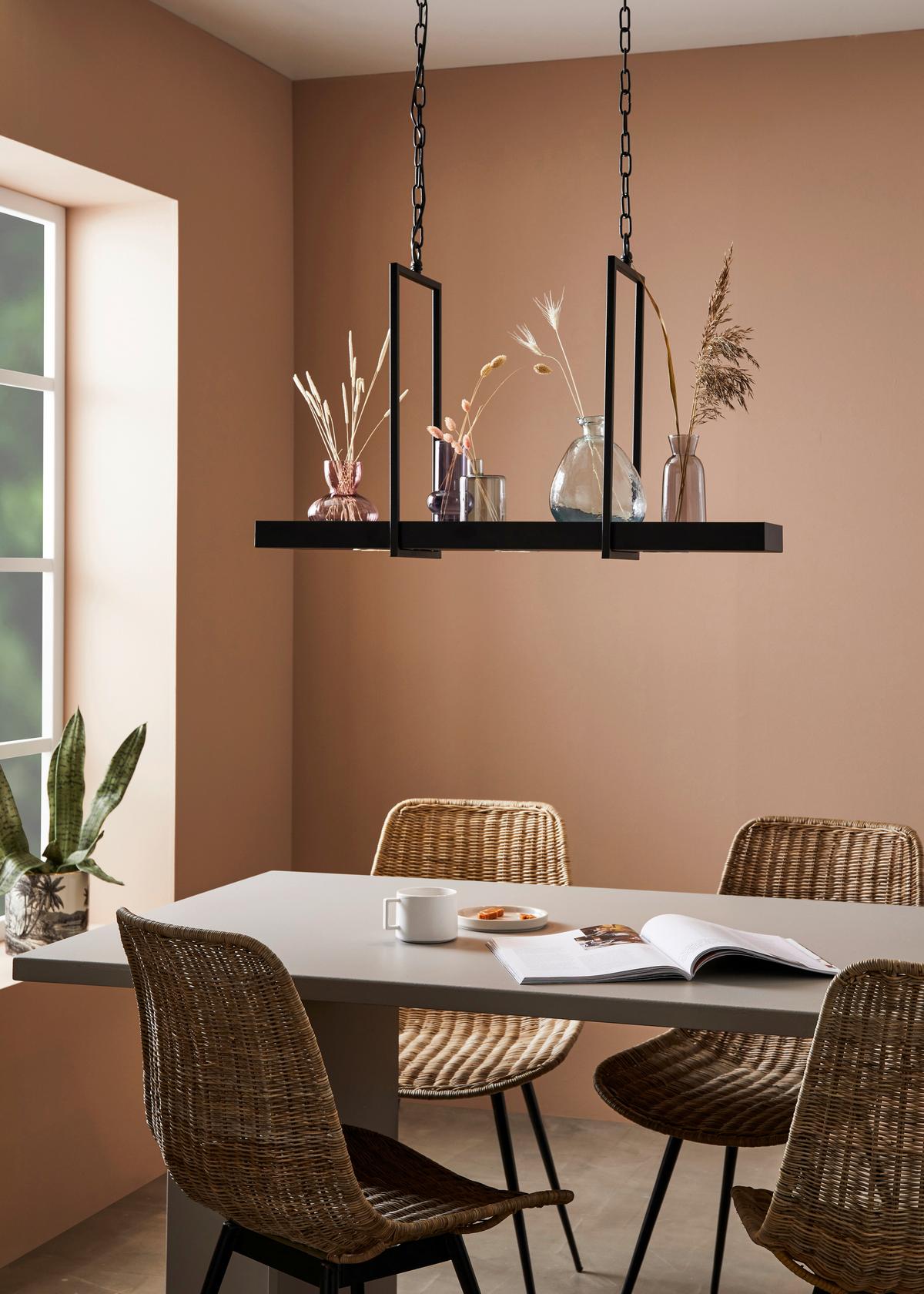 Pendelleuchte Tray - Schwarz, Basics, Metall (22,5/80/50cm) - Markslöjd