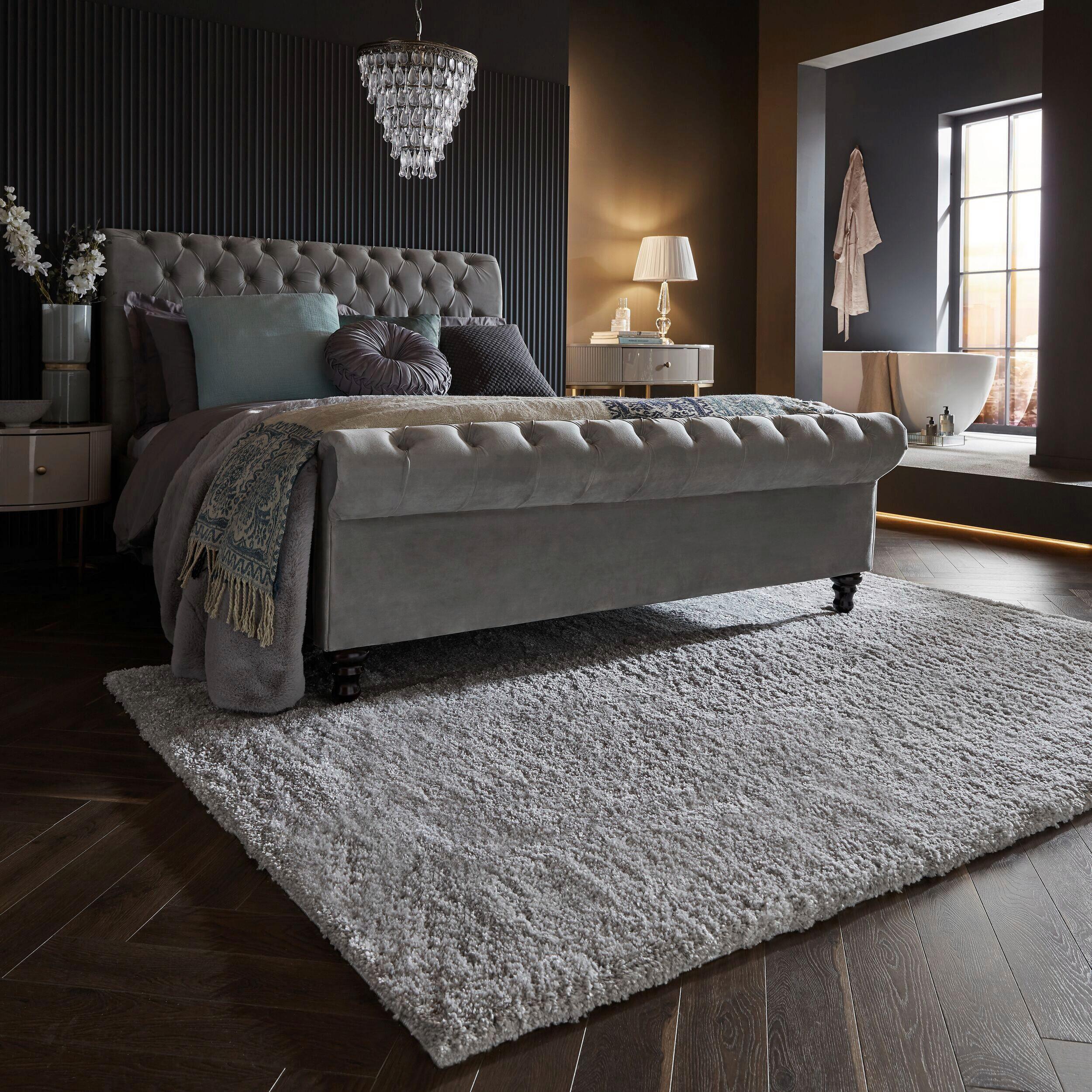 Läufer Feather Soft Grau 160x230 - Hellgrau/Grau, Basics, Textil (160/230cm)