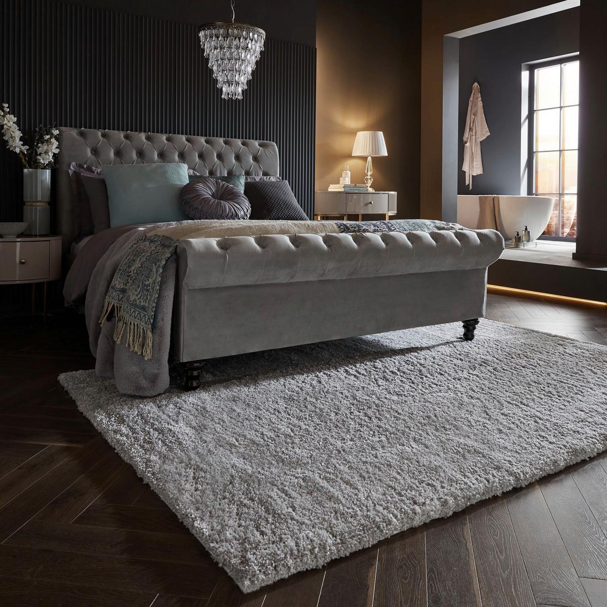 Shaggy Feather Soft Grau 200x290 - Hellgrau/Grau, Basics, Textil (200/290cm)