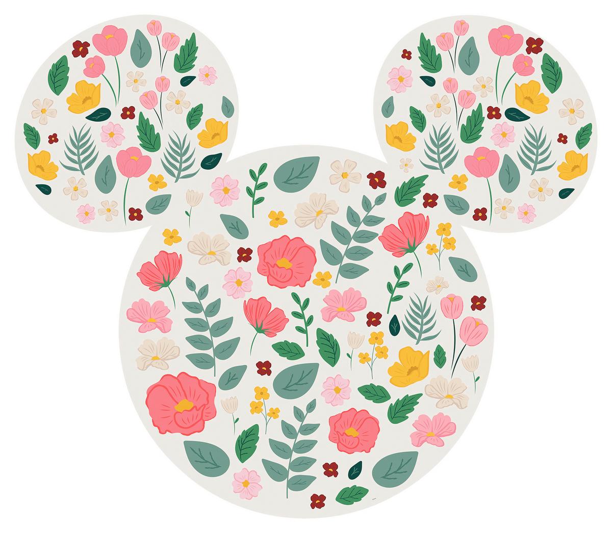 Vliestapete Dd1-013 Mickey Head Wildflower - KONVENTIONELL (127cm)