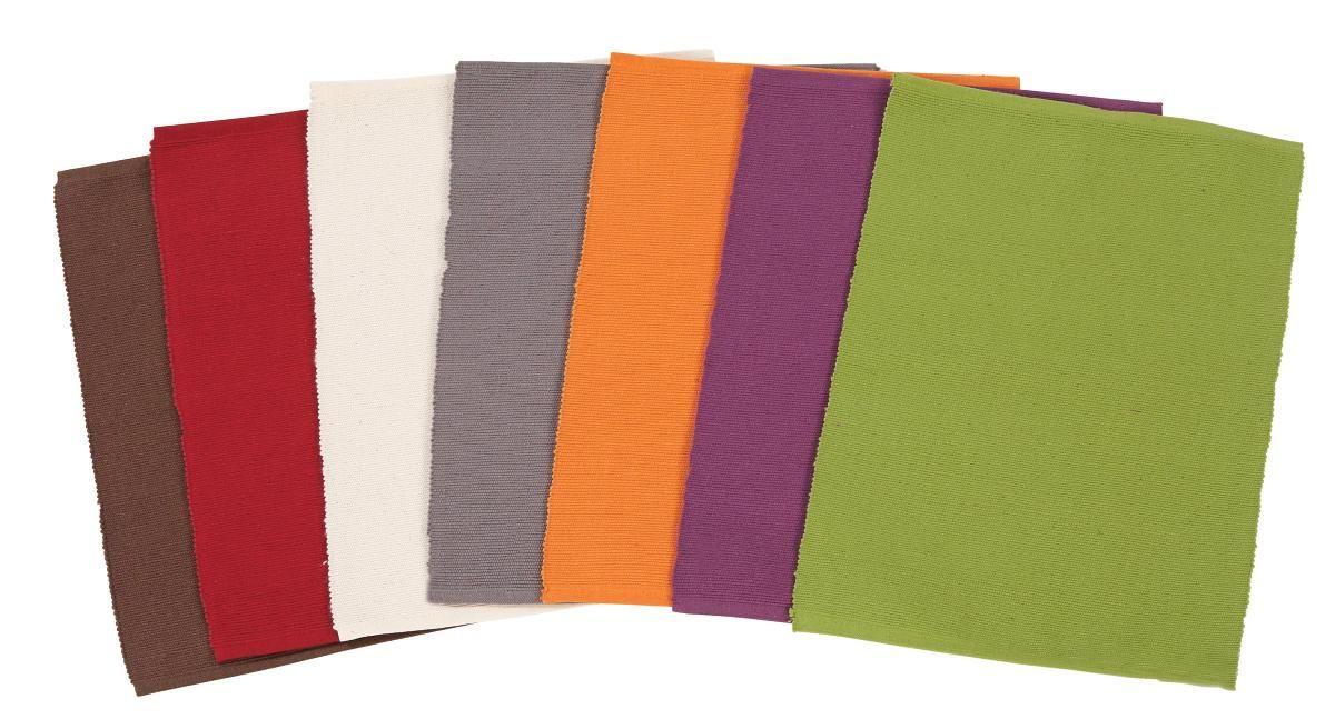 Tányéralátét Maren - Natúr/Piros, konvencionális, Textil (30/40cm) - Ombra