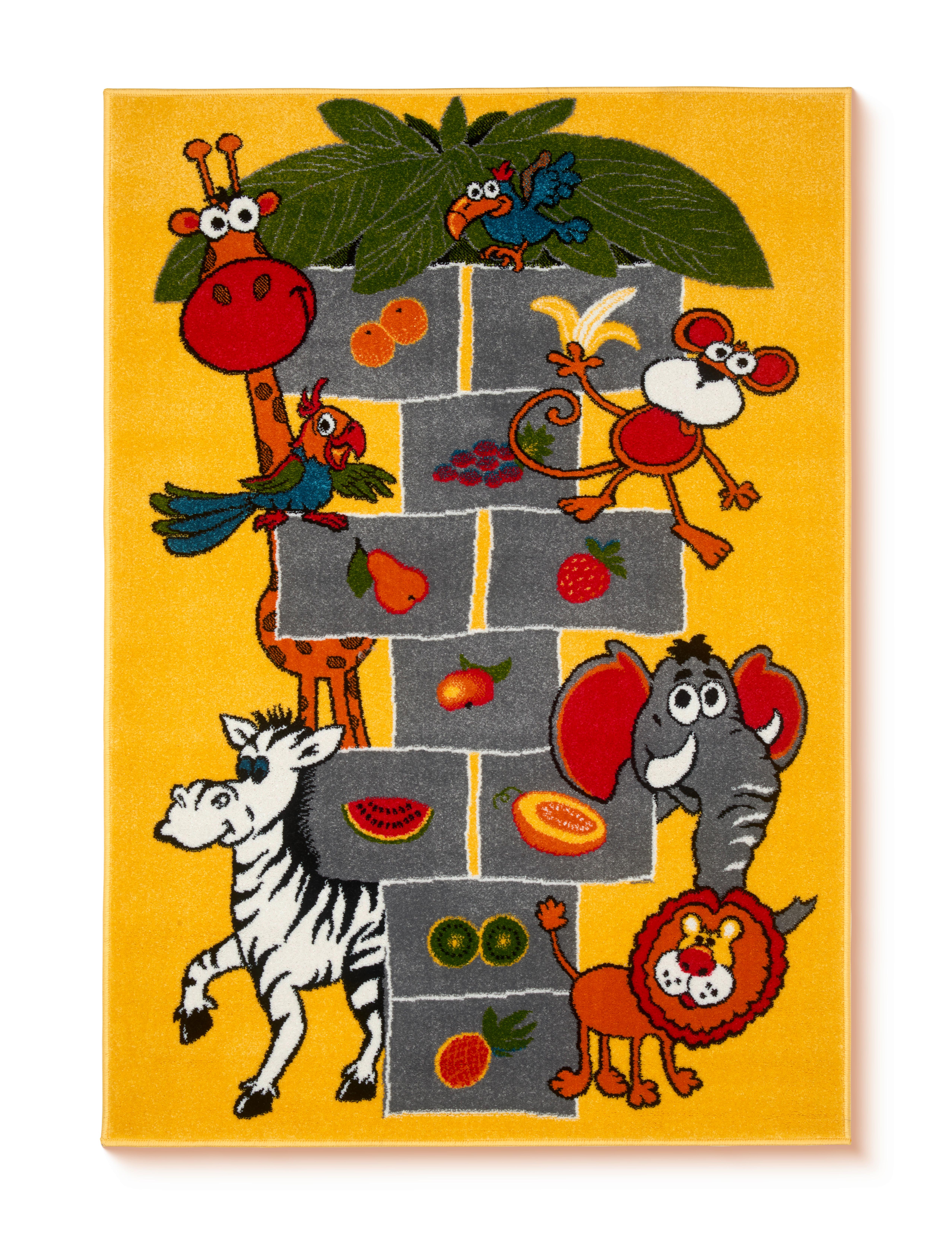 Kinderteppich Lidia - Gelb, Basics, Textil (100/150cm) - Ondega
