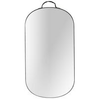 Nástěnná dekorace Oval, 11/20cm - čiré, Moderní, kov/kompozitní dřevo (11/20cm) - Modern Living