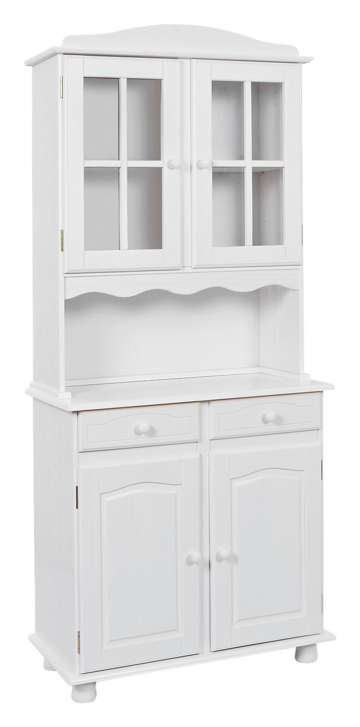 KREDENC VALENCIA šírka 88 cm - bílá, Lifestyle, dřevo/sklo (88/198/43cm) - MID.YOU