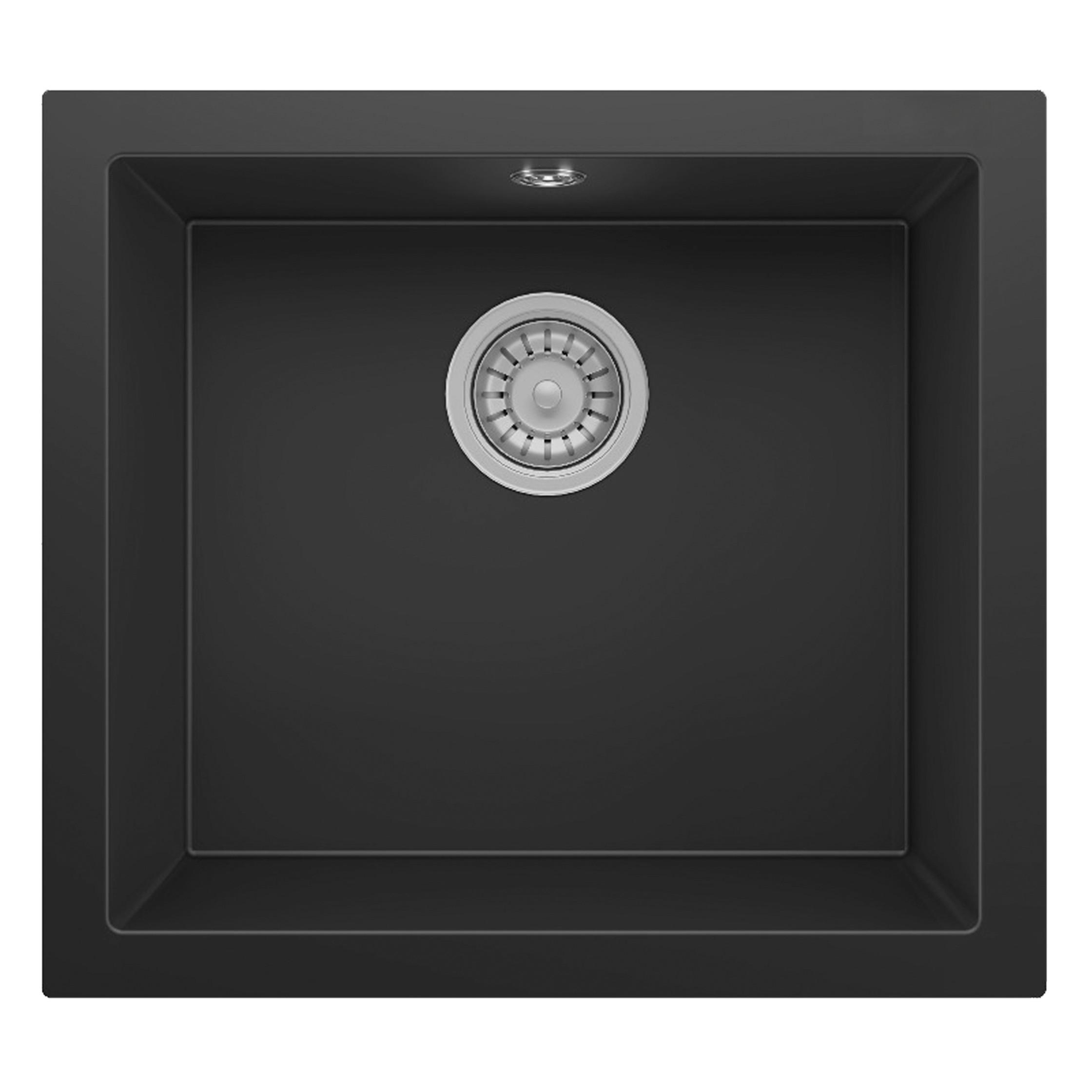 SPÜLE Nelson, Schwarz B: 52 cm