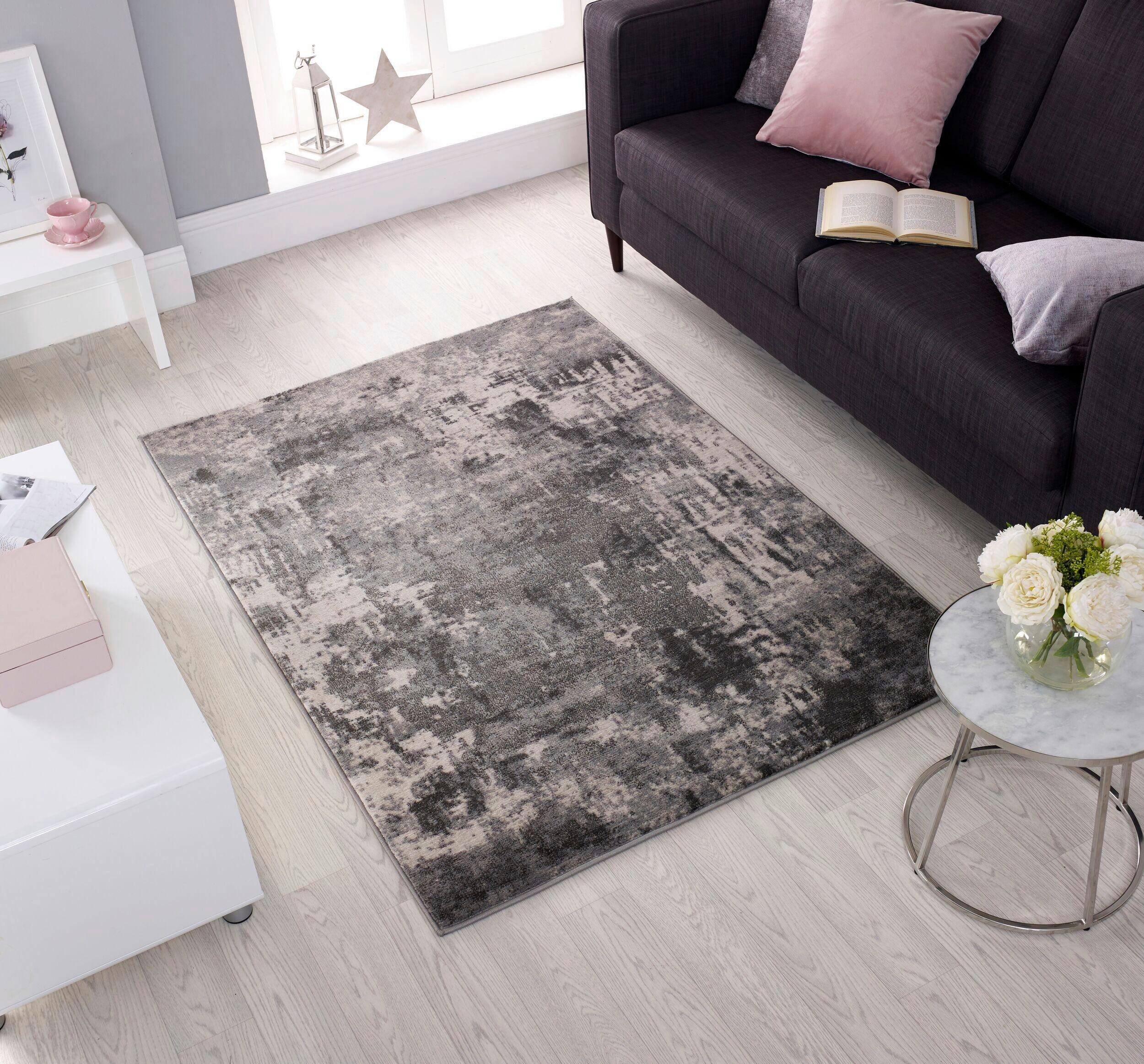 Teppich Grau B: 230 cm - Grau, Basics, Textil (230/160cm)