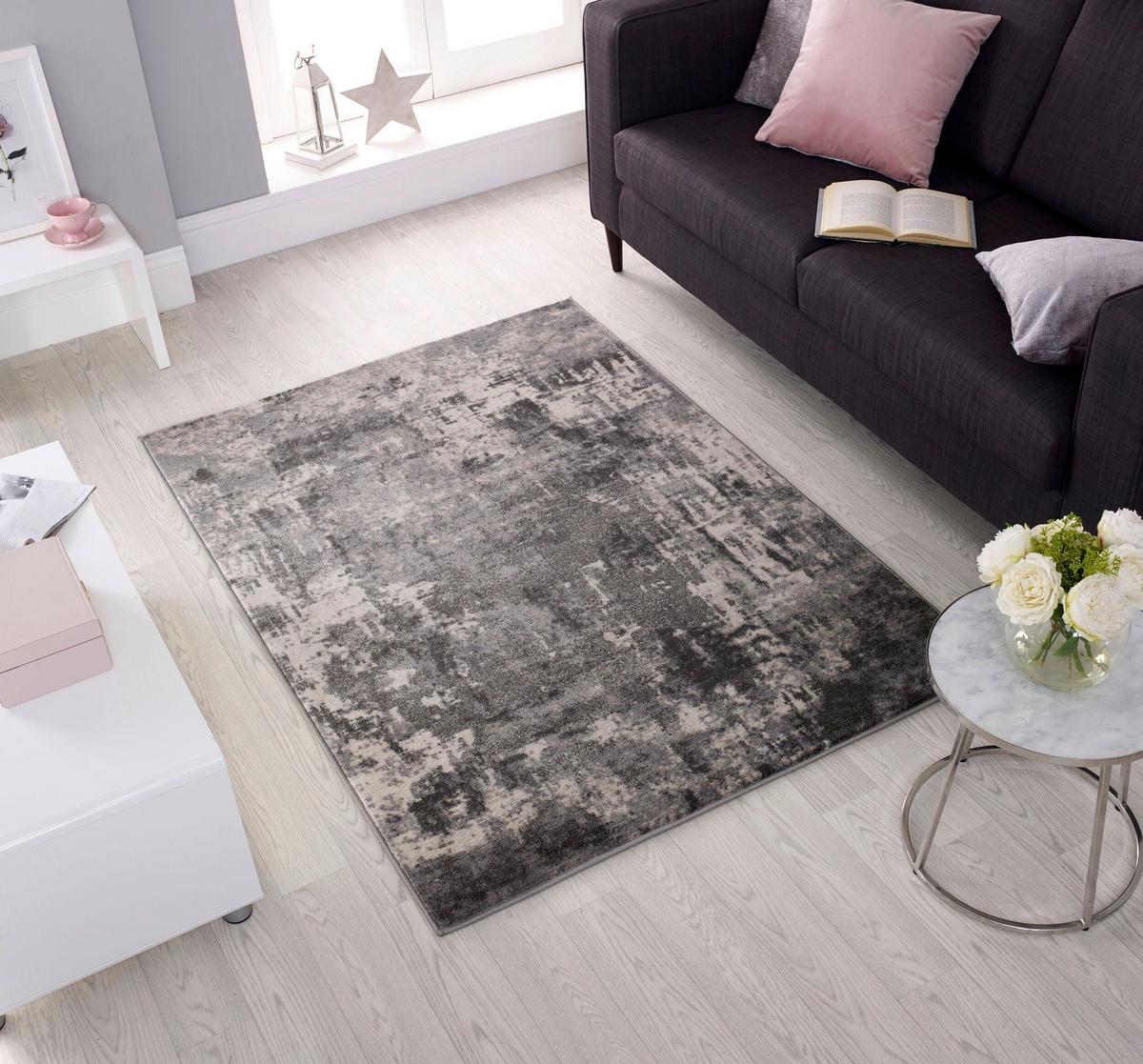 Webteppich Wonderlust - Grau, KONVENTIONELL, Textil (200/290cm)