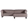 Ecksofa Jonte Schlammfarben S: 260x160 Cm - Schlammfarben/Dunkelbraun, Design, Textil (260/160cm) - MID.YOU