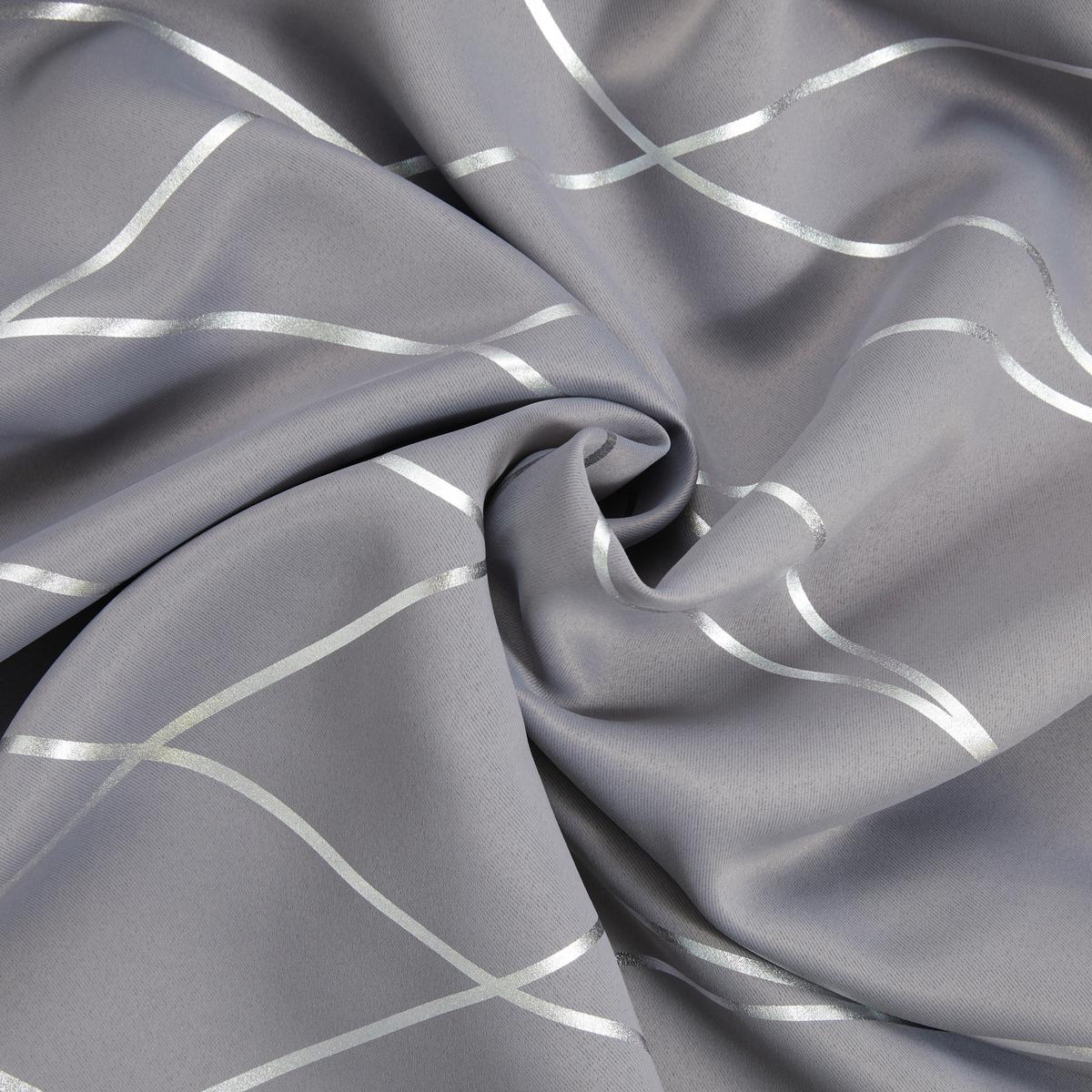 ZATEMŇOVACÍ ZÁVĚS Glamour, 140/245 cm - barvy stříbra/antracitová, Lifestyle, textil (140/245cm) - Modern Living