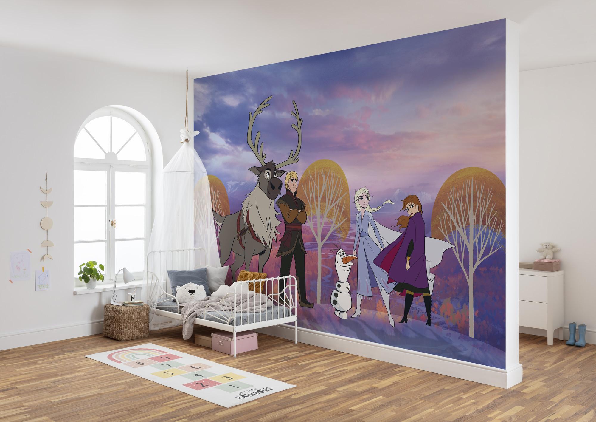 Fototapete Frozen Autumn Forest - Multicolor, Trend, Textil (400/280cm)