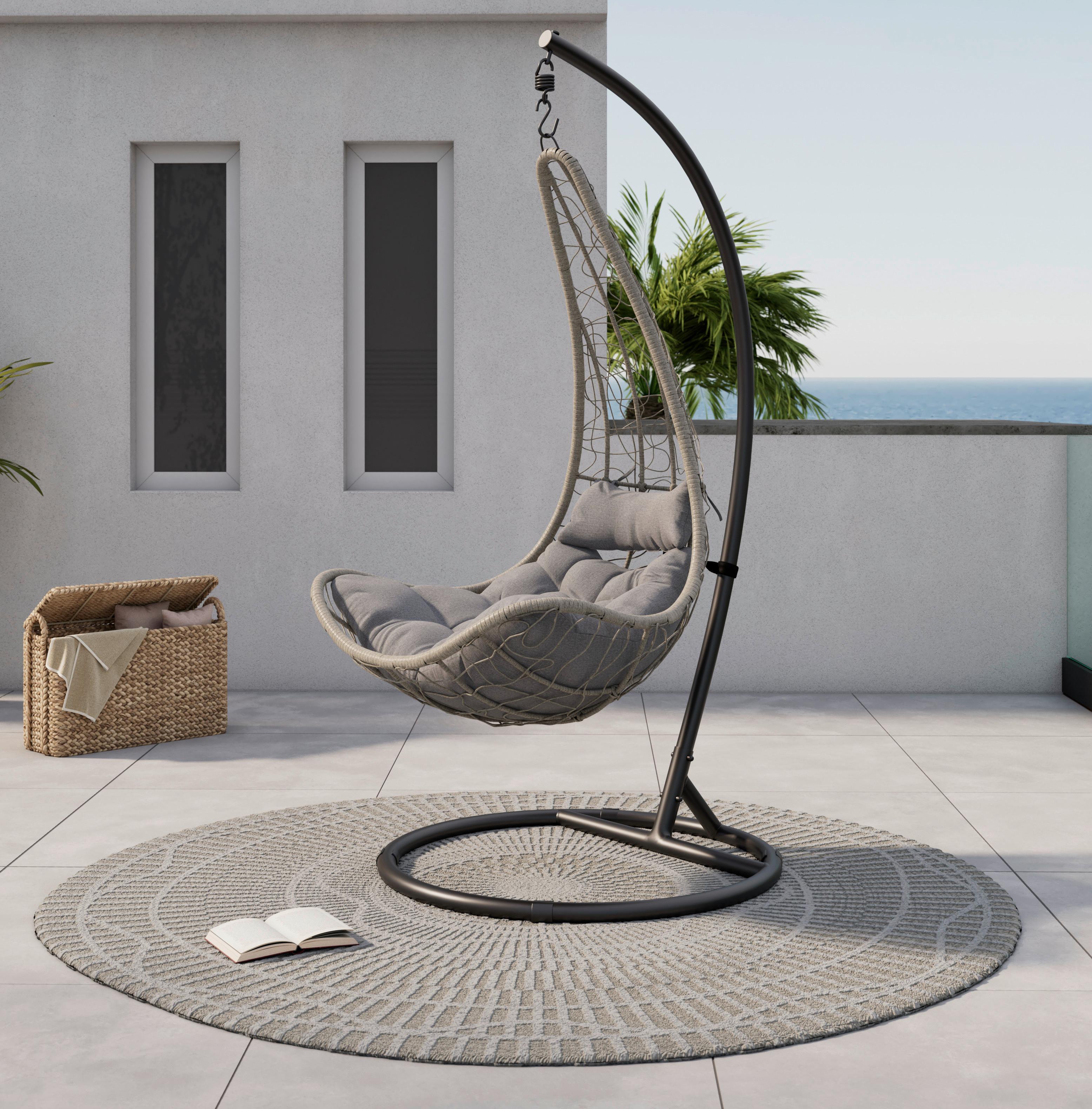 Hängesessel mit Gestell Korinth mit Kissen