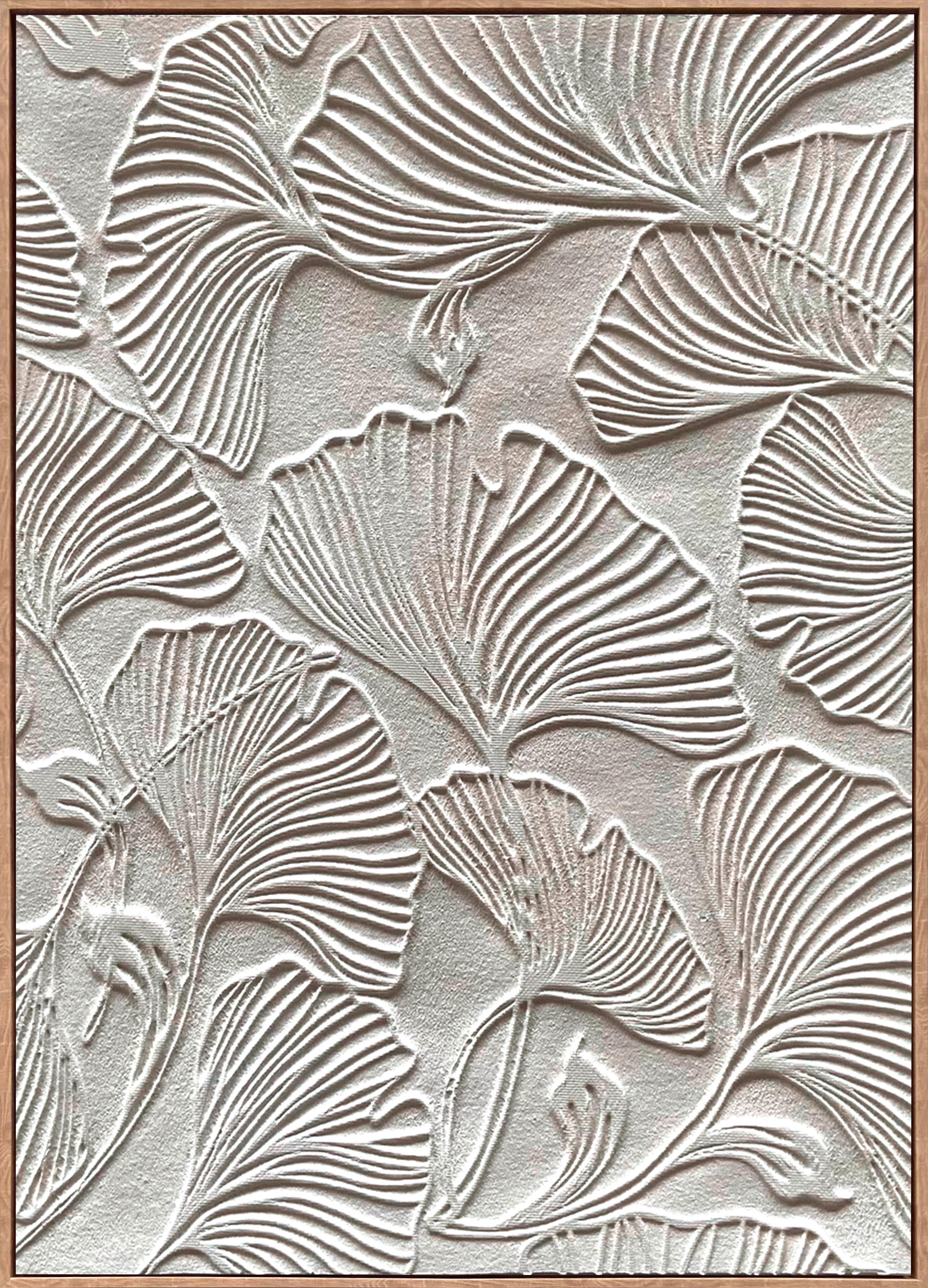 Obraz na plátně Denise, 100/140cm - bílá/přírodní barvy, Moderní, dřevo/textil (100/140cm) - Premium Living