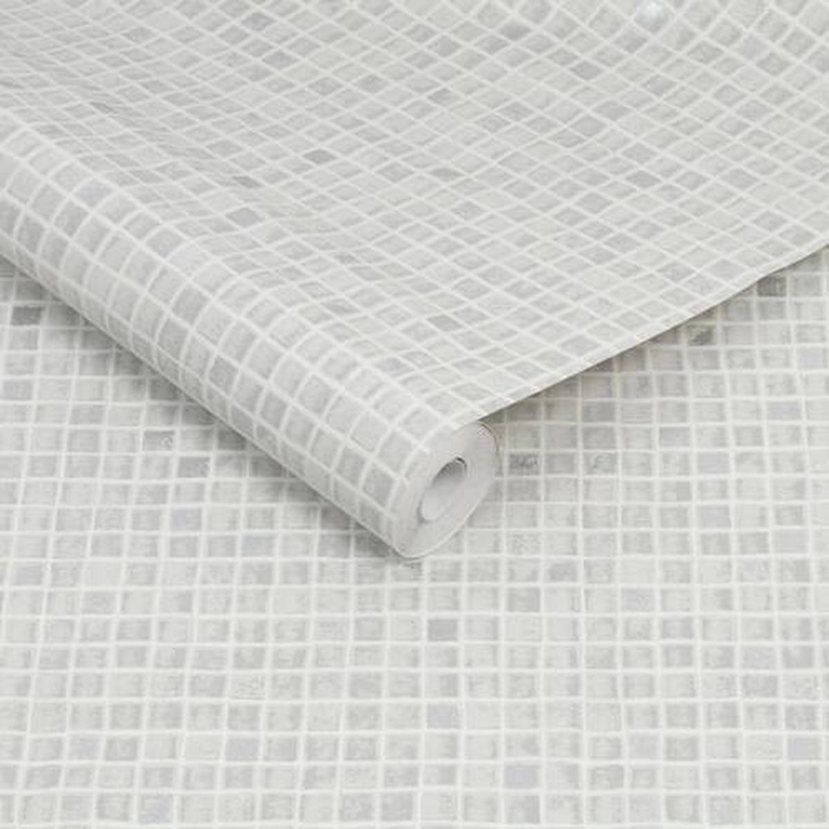 Vliestapete Mauer Grau B: 52 cm - Grau, Basics, Papier/Kunststoff (52/1000cm)