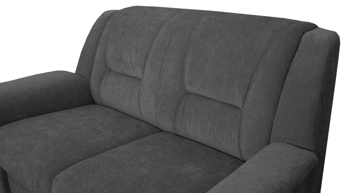 2-SITZER-SOFA Rafael, Graphitfarben B: 152cm - Schwarz/Graphitfarben, Trend, Textil (152/95/95cm)