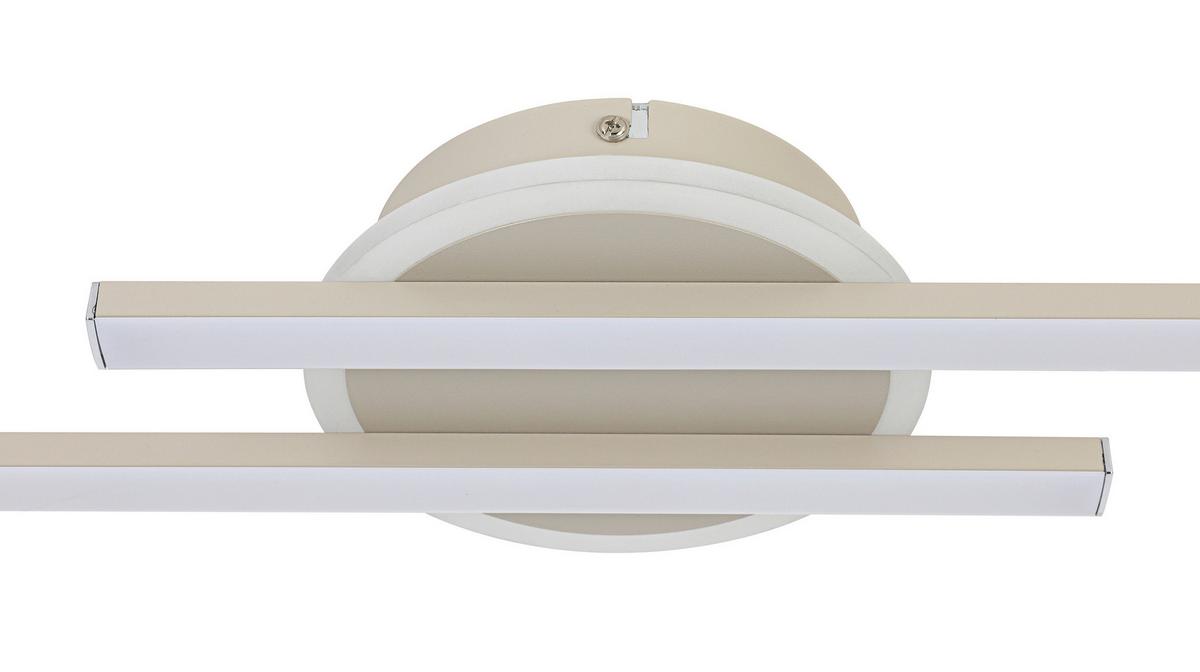 STROPNÉ LED SVIETIDLO OLGA - piesková, Modern, kov/plast (58/15/5cm) - Mömax