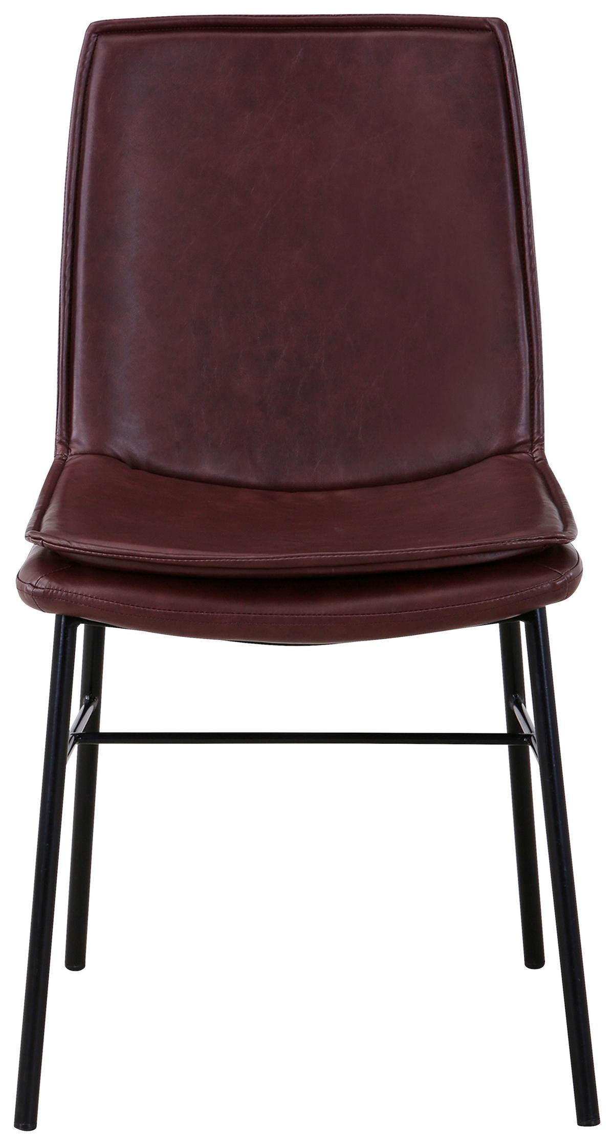 Stuhl-set Brady 125 Braun - Schwarz/Braun, Design, Kunststoff/Metall (46/84/60cm) - Kayoom