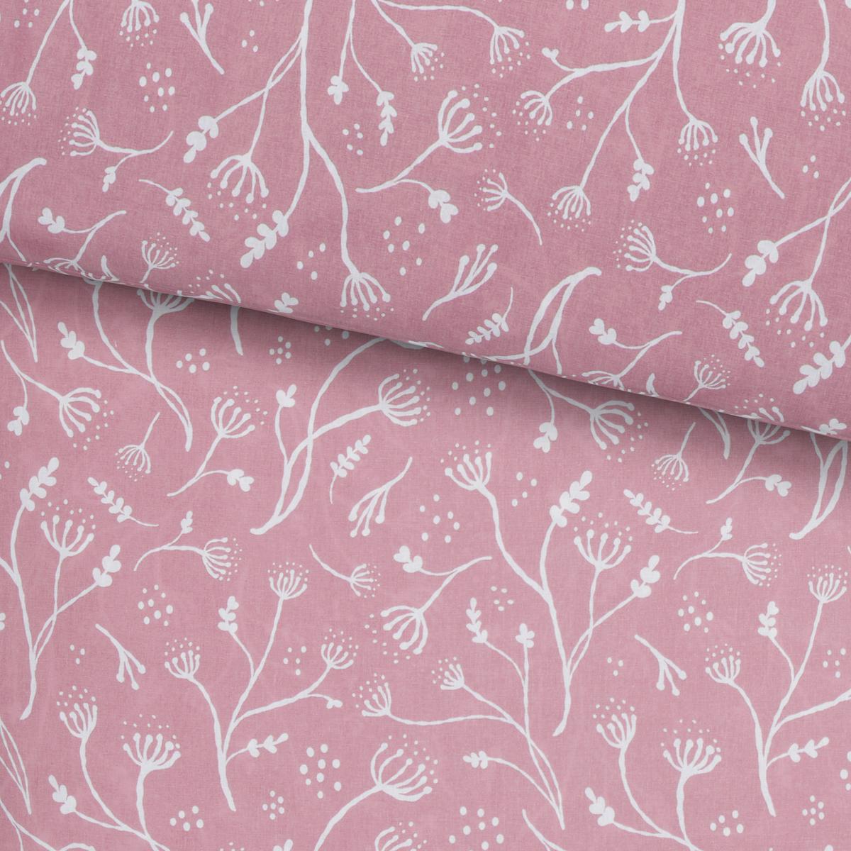 Posteľná bielizeň Frida, 70/90 140/200cm - hnedofialová, Konventionell, textil (140/200cm) - Modern Living