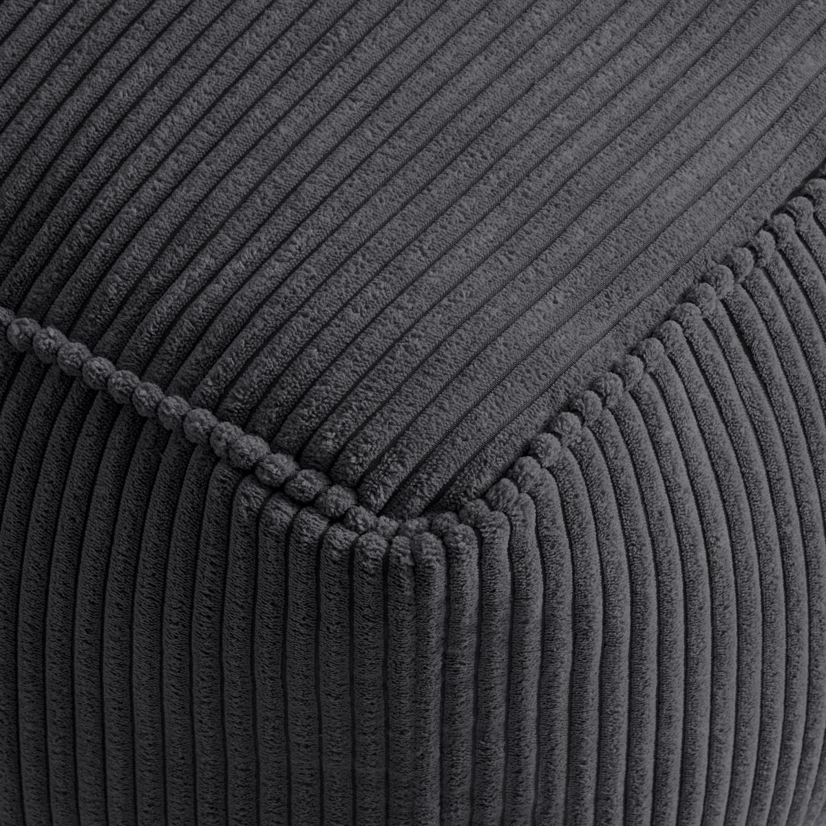 Taburetka CAROLINE, antracit.menčester, max. 80 kg - antracitová, Modern, textil (80/38/50cm) - Mömax