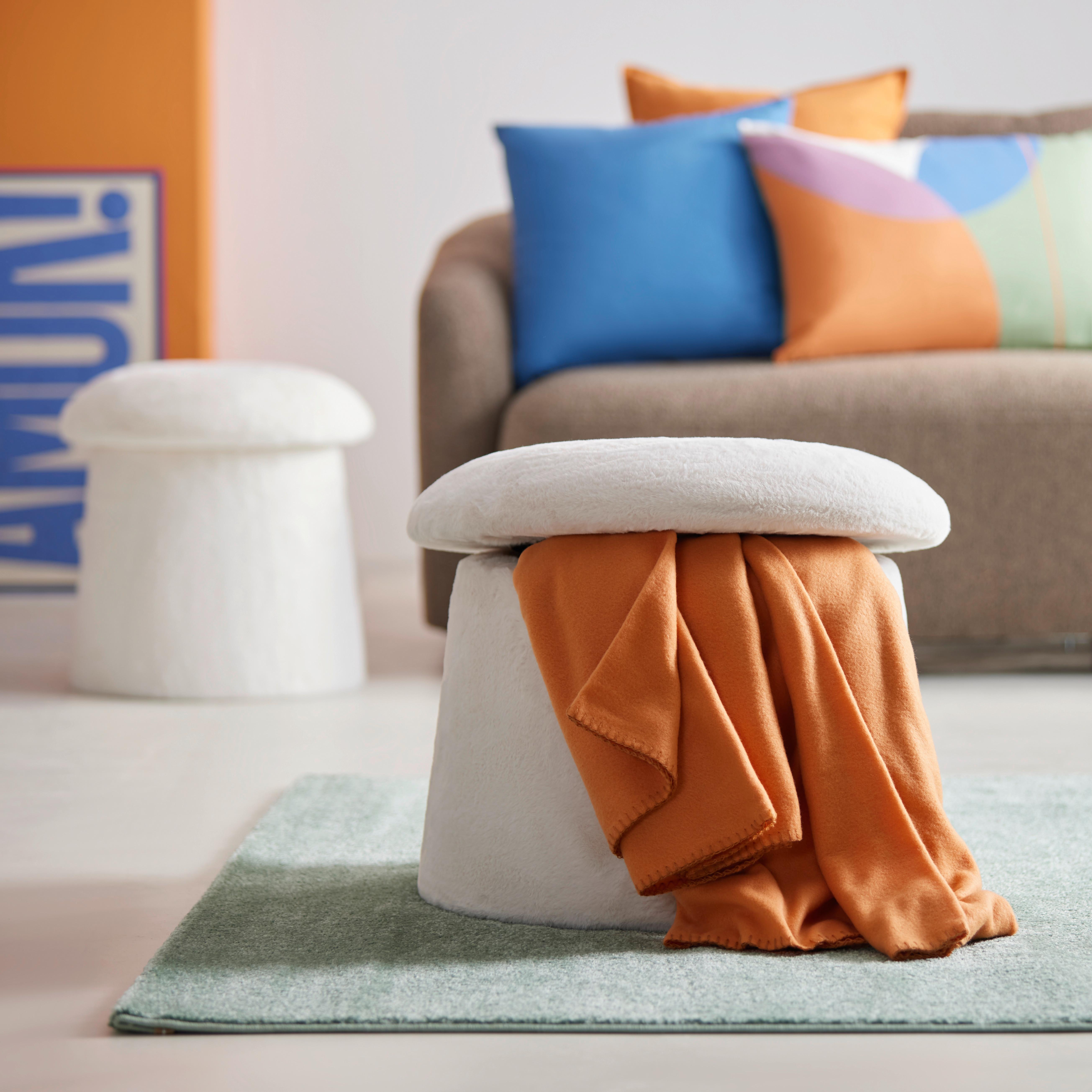 DEKORAČNÍ POLŠTÁŘ POPPY - oranžová/modrá, Konvenční, textil (40/60cm) - Mömax