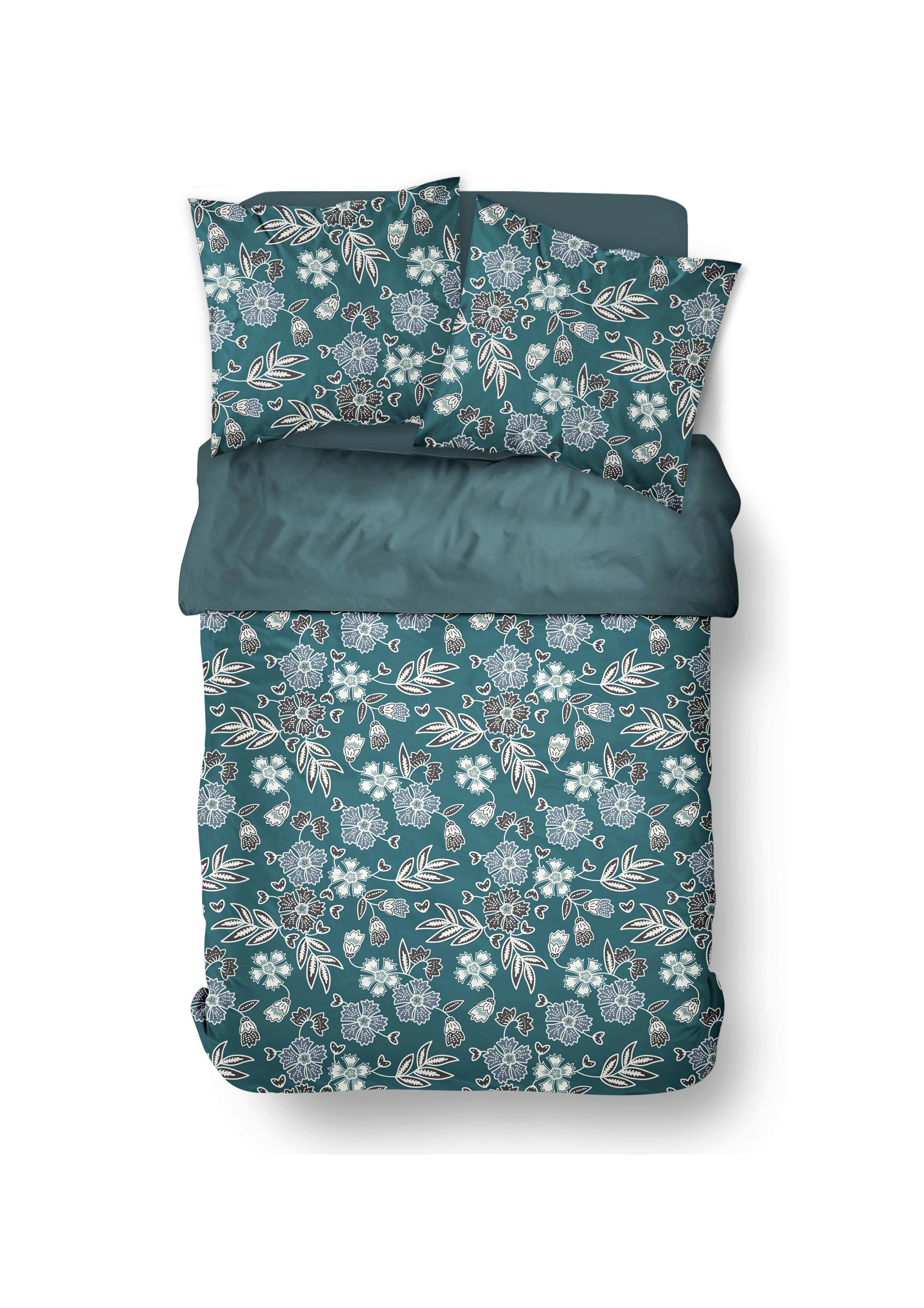 POSTEĽNÁ BIELIZEŇ Sunshine Flower 2, 200/220cm - zelená, Modern, textil (200/220cm)