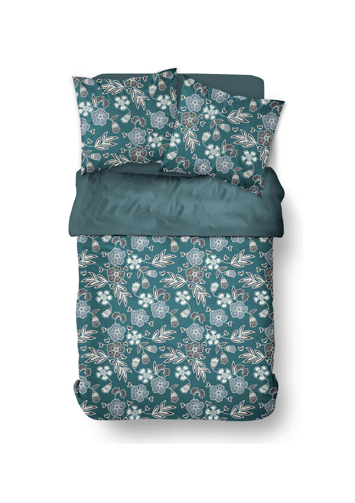 POSTEĽNÁ BIELIZEŇ Sunshine Flower 2, 200/220cm - zelená, Modern, textil (200/220cm)