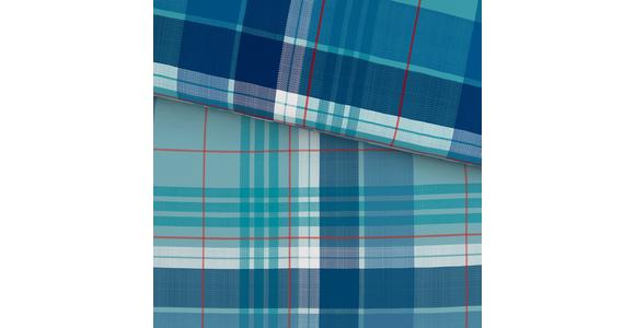 Bettwäsche Yasmin - Blau/Anthrazit, MODERN, Textil - Luca Bessoni