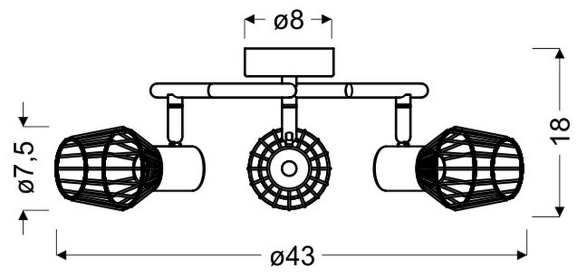 Strahler 98-68040 - Grau, Basics, Metall (43/43/18cm)