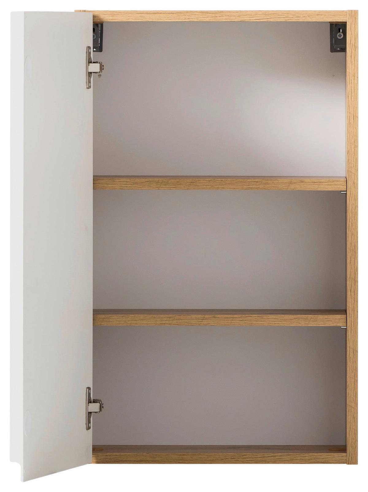 Hängeschrank Varese B: 40 cm Weiß/Wotaneiche Dekor - Eiche Wotan/Weiß, MODERN, Holzwerkstoff (40/64/20cm) - Held