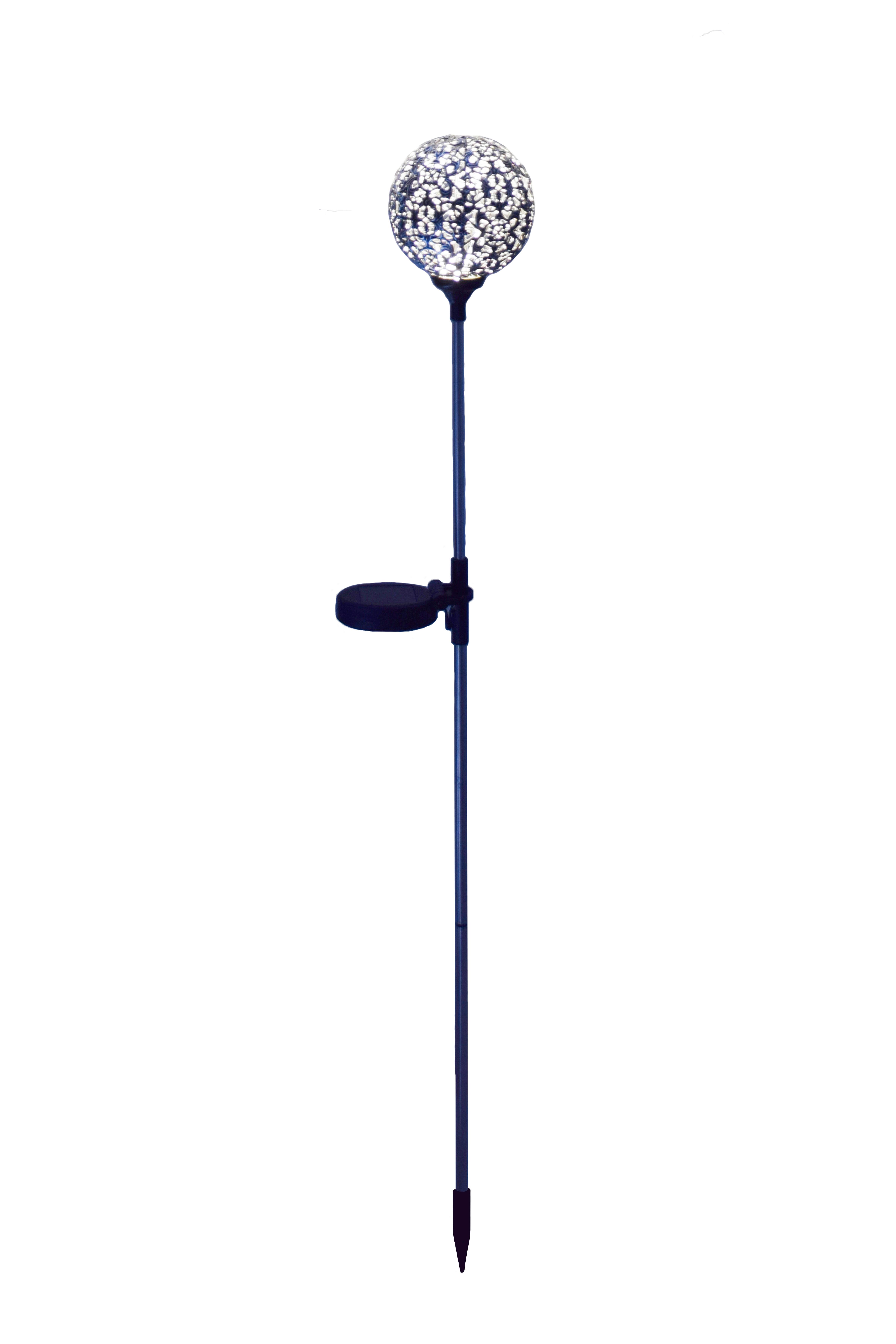 Solarleuchte mit Erdspieß Schwarz Brittany 1xLED H: 85cm
