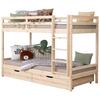 Etagenbett 970514 Rene - Naturfarben, MODERN, Holz (90/200cm) - MID.YOU