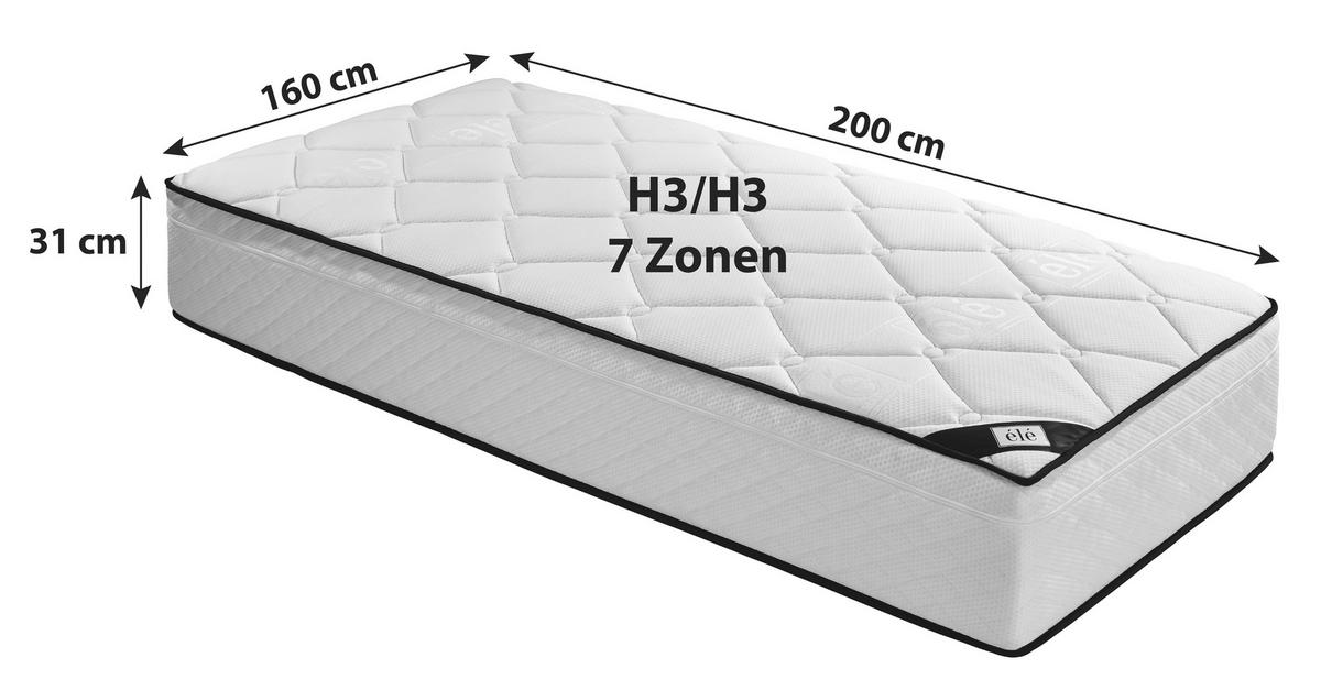 Boxspring Matrac Valerie 160/200 Cm - fehér, textil (160/200cm) - Ele