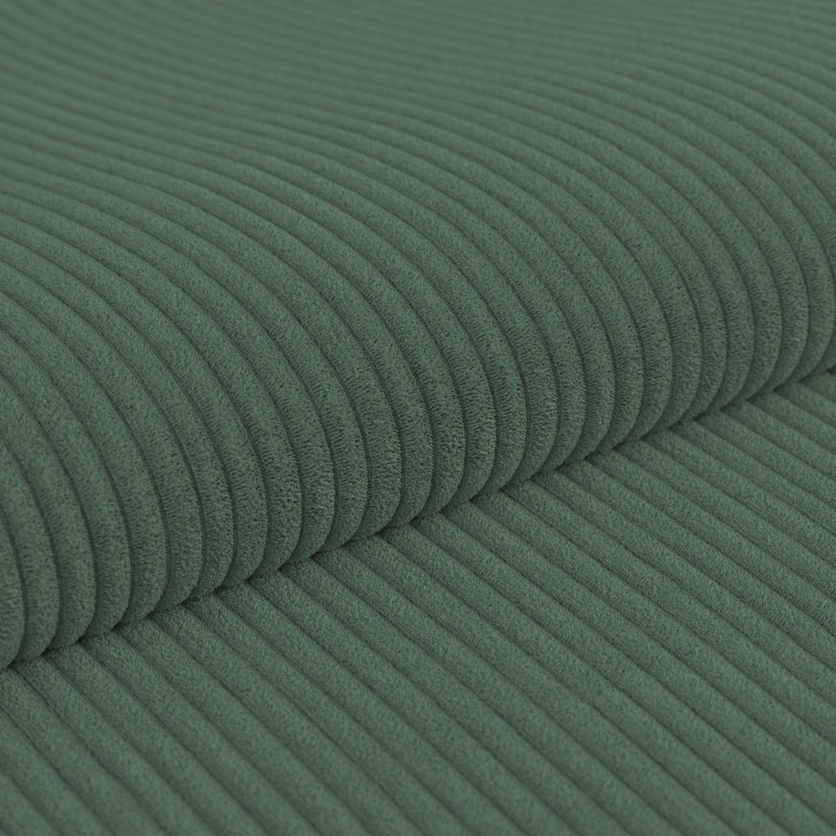 Ecksofa Veni Ecke R - Dunkelgrün/Schwarz, MODERN, Textil (272/210cm) - Ondega