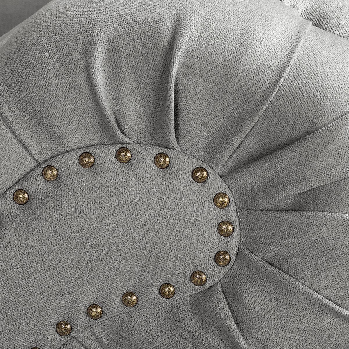 Récamiere Pako Grau B: 185cm - Braun/Grau, Design, Textil (185/93/75cm) - Livetastic