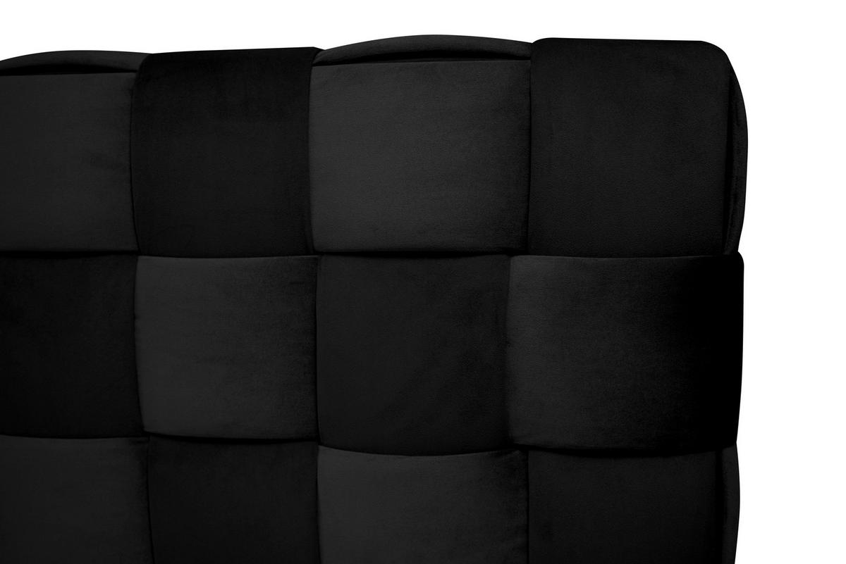 Boxbett Zante Schwarz Lf: 160x200 cm - Schwarz, MODERN, Textil (160/200cm) - Livetastic