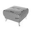 Hocker Frisco - Chromfarben/Schwarz, MODERN, Textil (65/46/65cm) Hocker Frisco - Chromfarben/Schwarz, MODERN, Textil (65/46/65cm)
