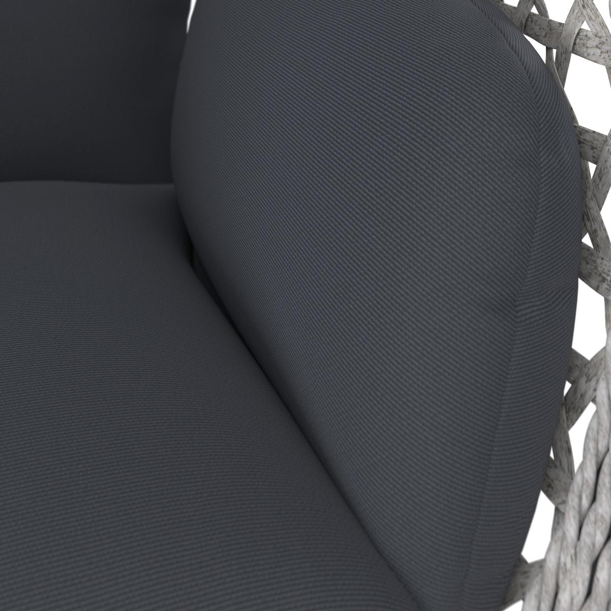 Függőfotel Tiffany - sötétszürke, Modern, műanyag/textil (94/197/68cm) - Beldano