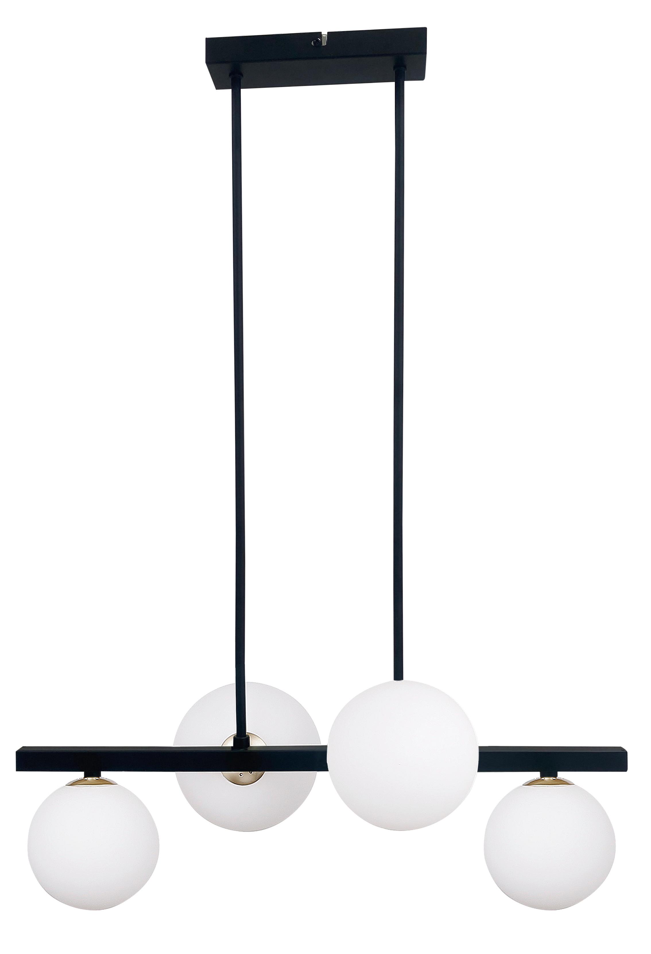 Pendelleuchte 34-01214 Kama - Goldfarben/Schwarz, Design, Metall (59/35/83cm)