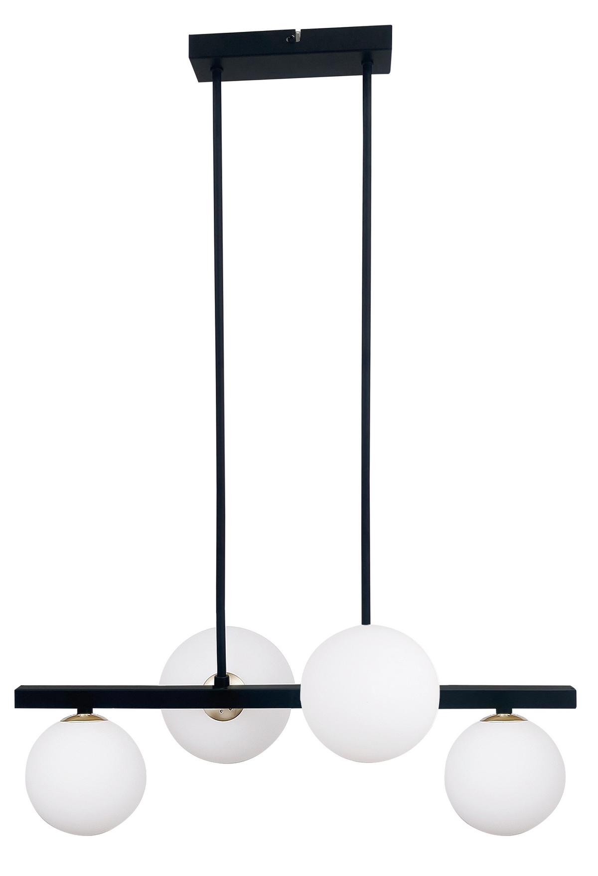 Pendelleuchte 34-01214 Kama - Goldfarben/Schwarz, Design, Metall (59/35/83cm)