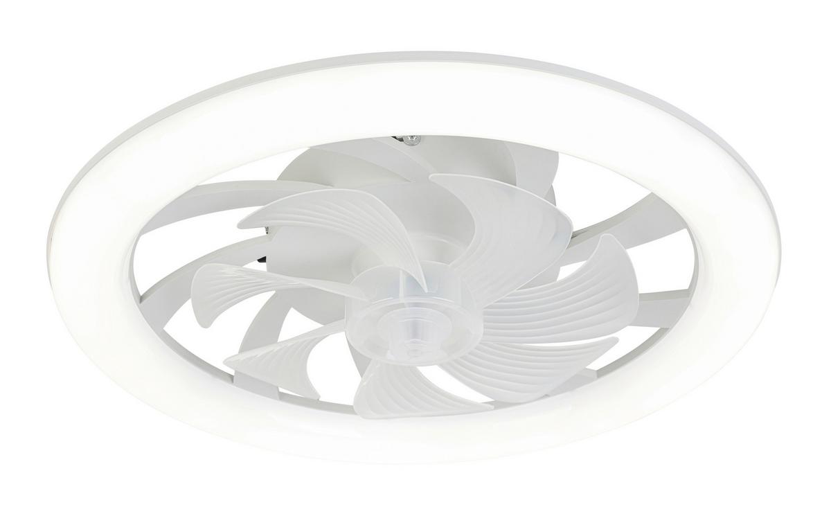 Deckenventilator Carl - Weiß, Basics, Kunststoff (48/12cm) - Luca Bessoni