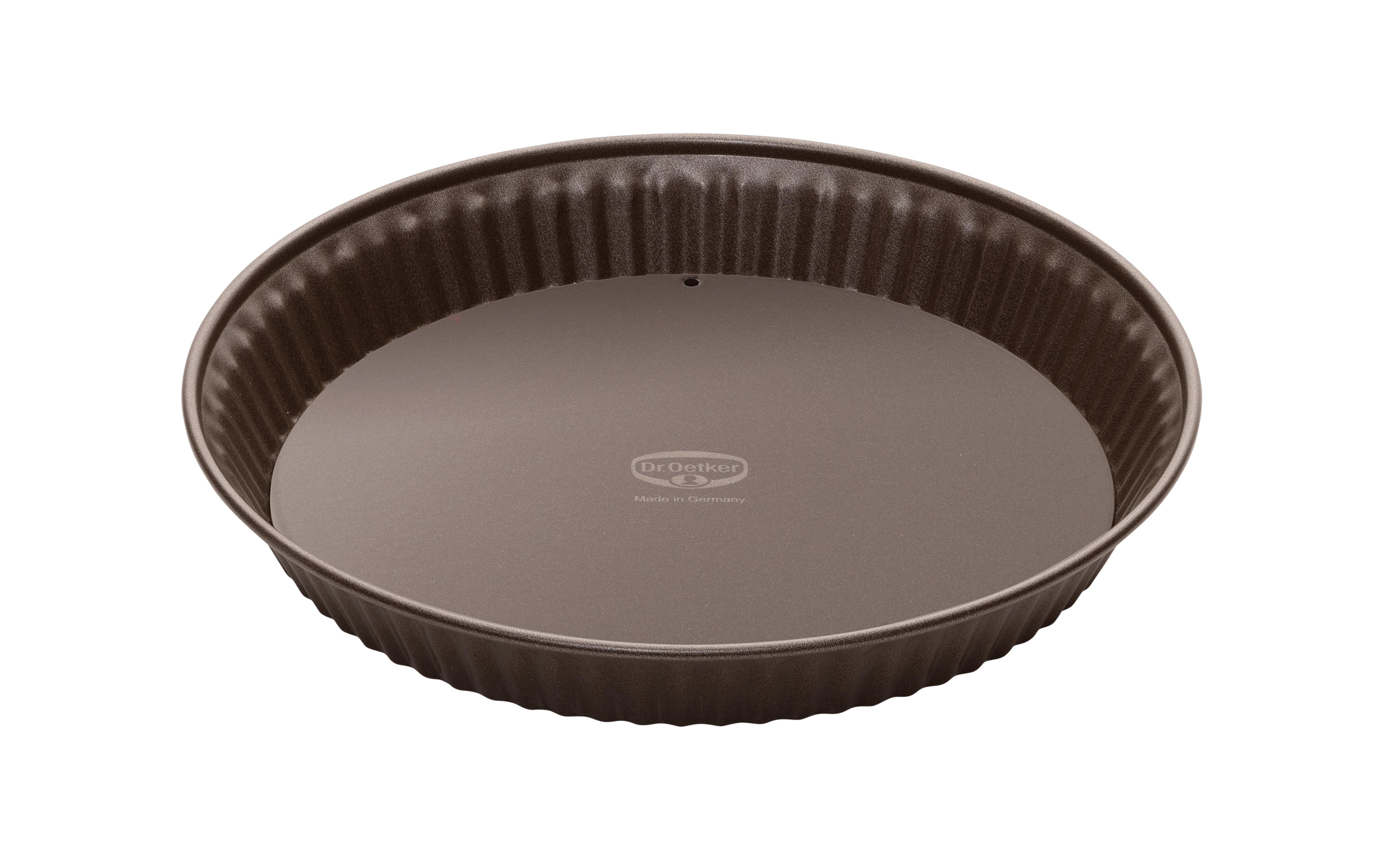 Backform Rund Back-Edition D: ca. 28 cm, aus Stahl - Braun, Basics, Metall (28/4,5cm) - Dr.Oetker
