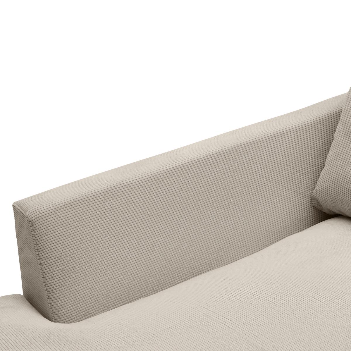 Rohová sedačka PEDRO, levá, šedohnědá - černá/šedohnědá, Moderní, textil/plast (190/300cm) - Mömax