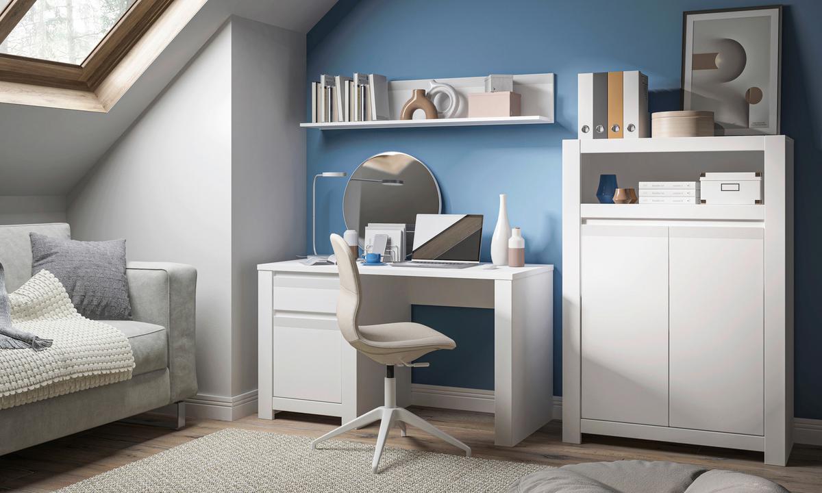 TV komoda NOVI barva bílá - bílá, Moderní, kompozitní dřevo (153,4/65/42,2cm) - Premium Living