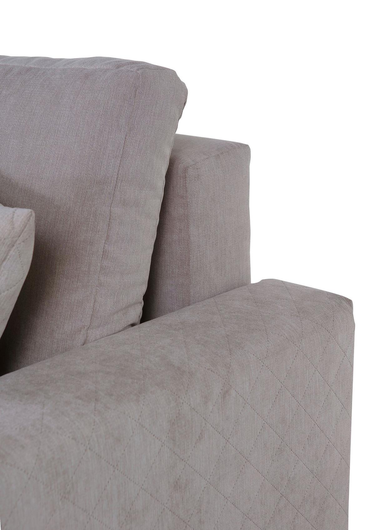 Ecksofa Barkley - Rot/Hellgrau, KONVENTIONELL, Textil (176/243cm) - MID.YOU