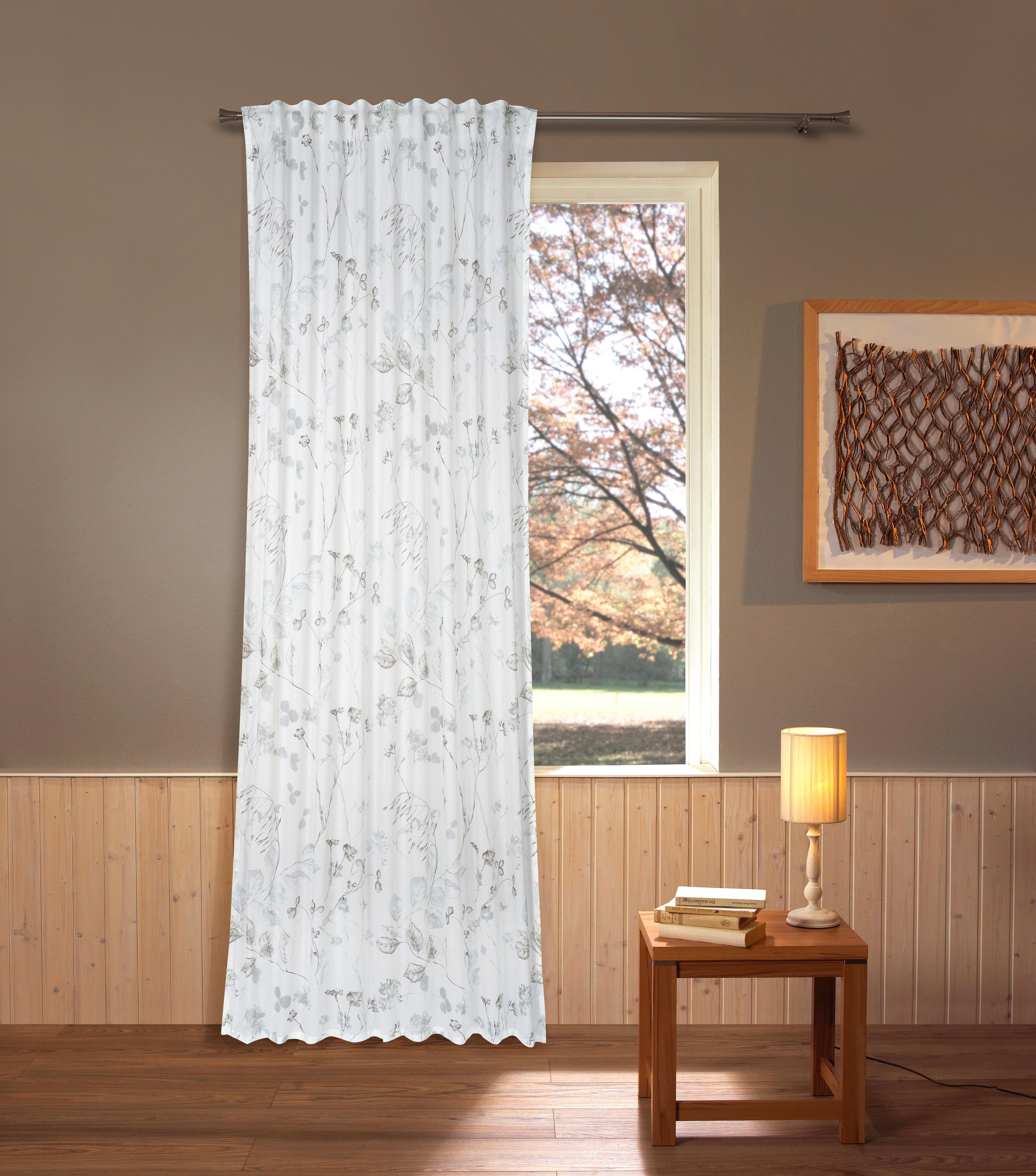 Fertigvorhang Lotta - Weiß, ROMANTIK / LANDHAUS, Textil (140/245cm) - James Wood