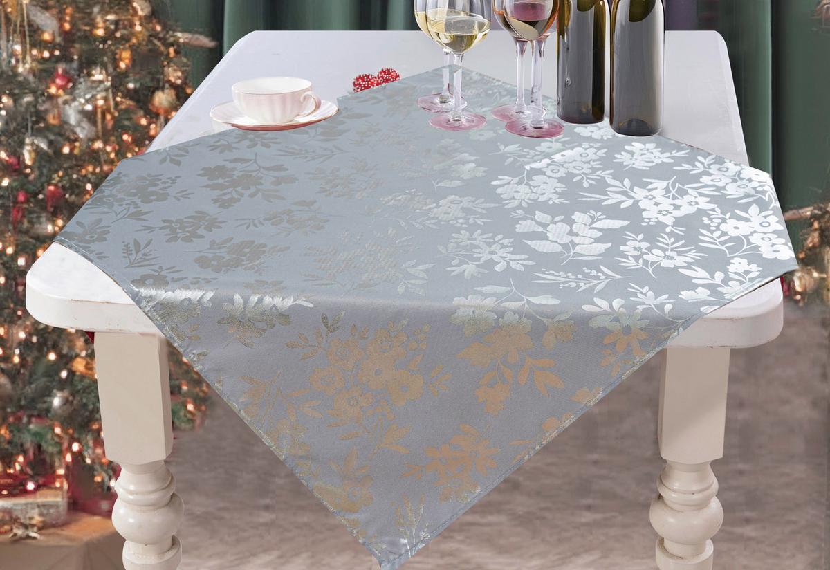 Tischdecke Josefa - Silberfarben, ROMANTIK / LANDHAUS, Textil (75/75cm) - James Wood