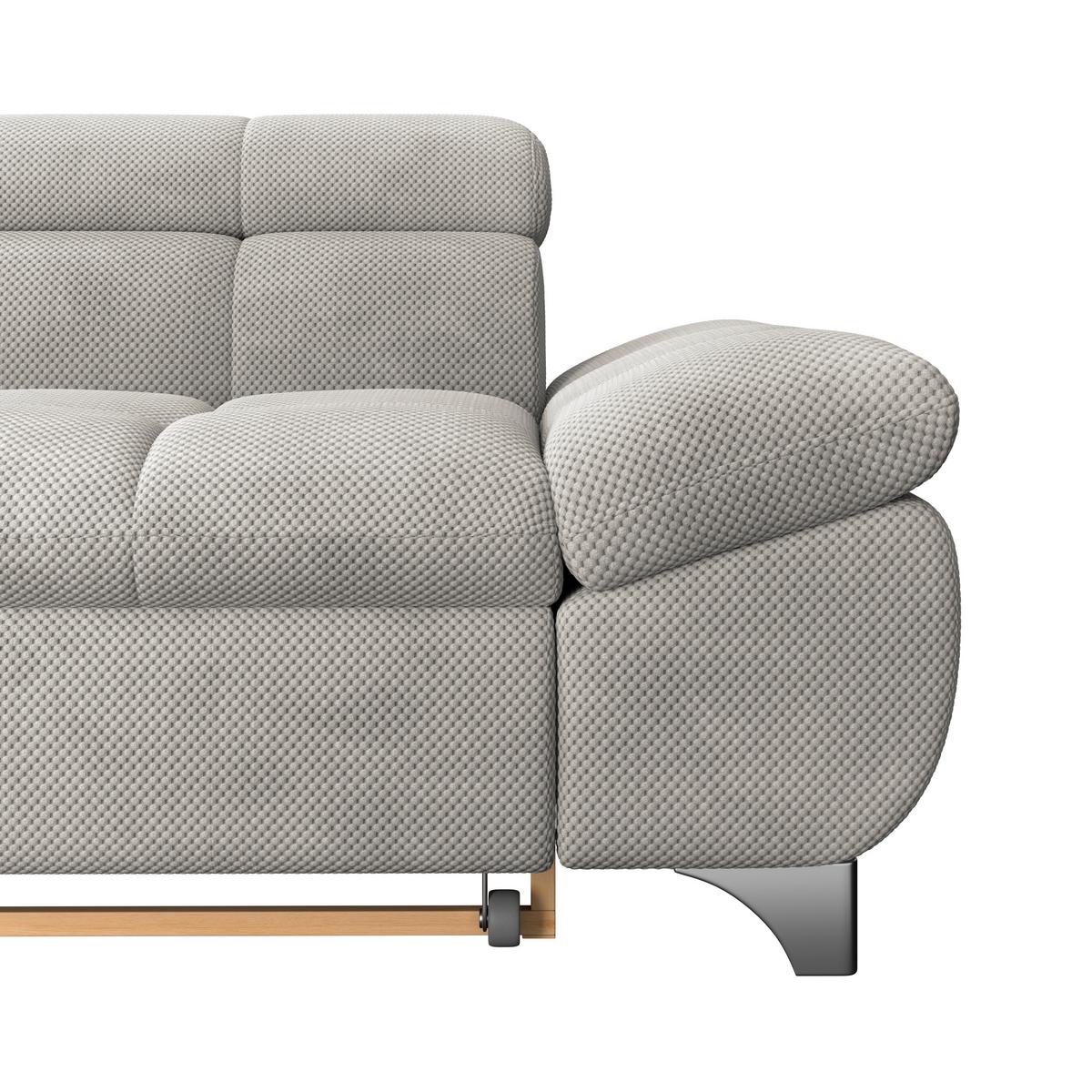 Ecksofa Gemini Naturfarben, B: 234cm - Chromfarben/Beige, KONVENTIONELL, Textil (234/312cm)