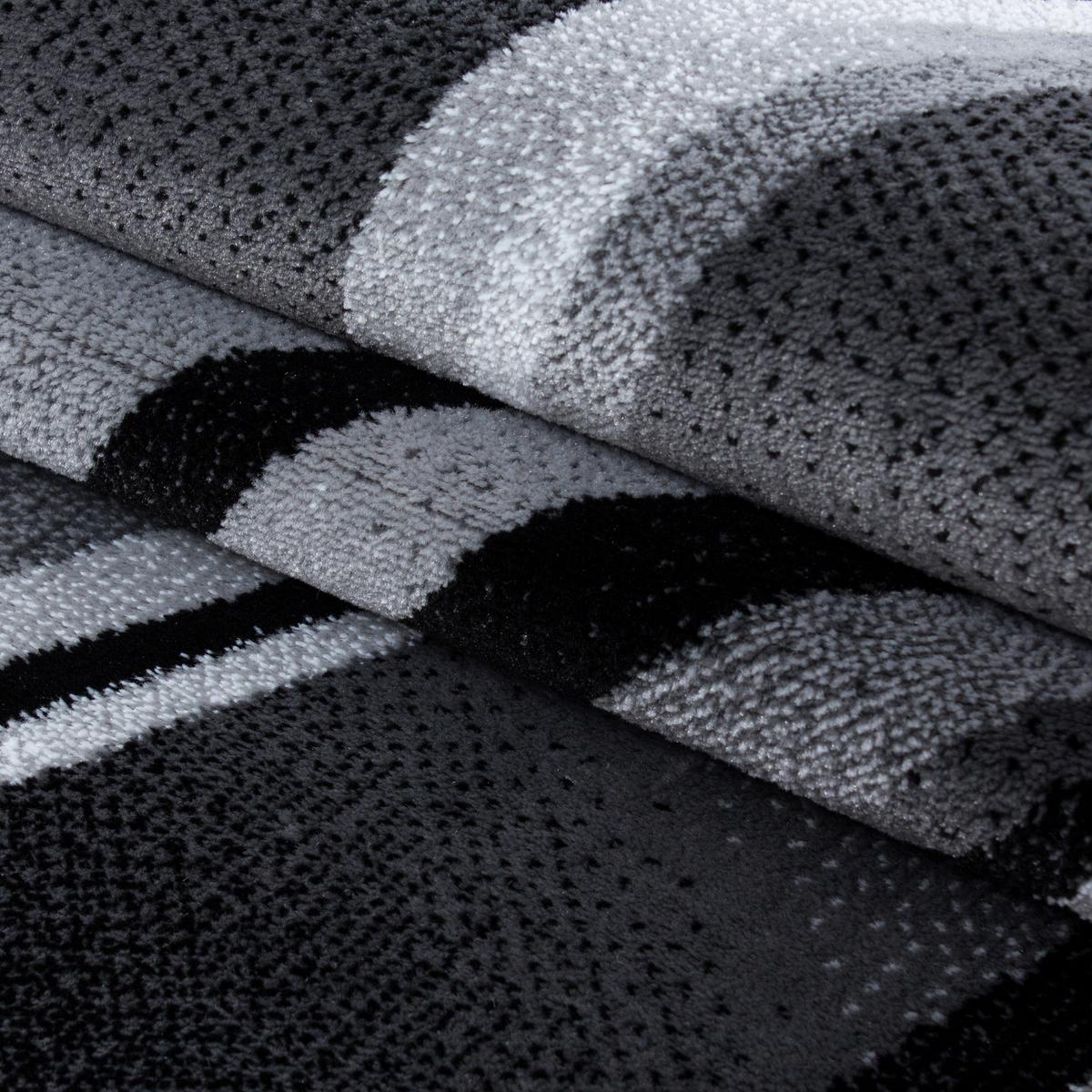 Webteppich Schwarz Naturfaser Parma 200x290 cm - Schwarz, KONVENTIONELL, Textil (200/290cm)