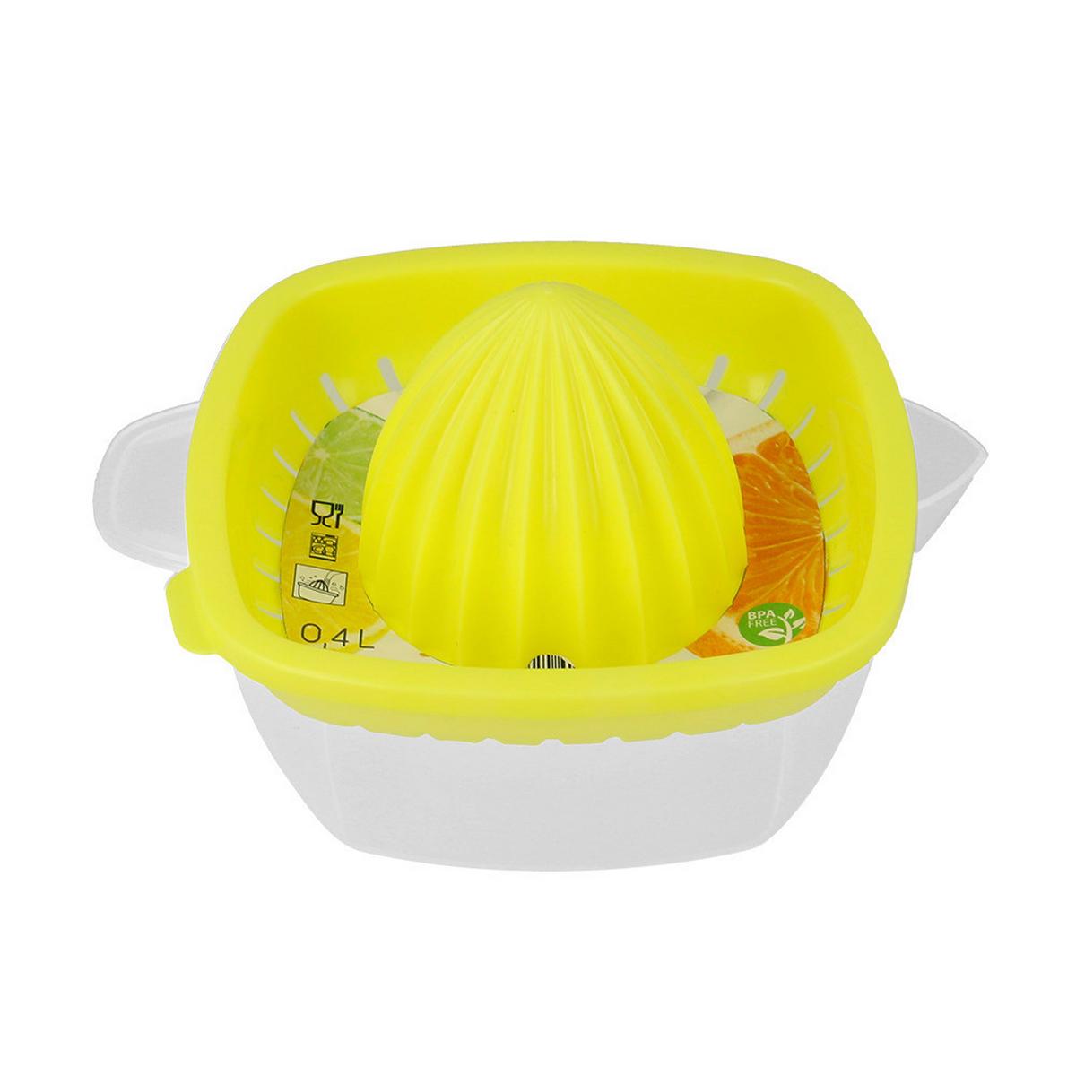 Citromprés 242001 - sárga/fehér, műanyag (11,6/19/12,4cm)
