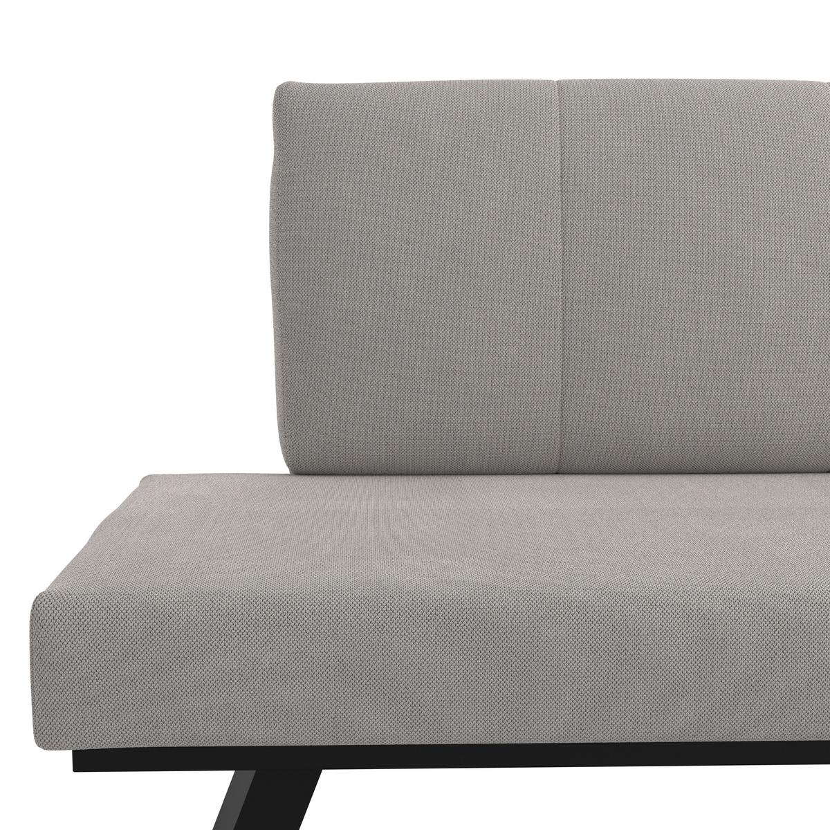 Eckbank Grau Emma Ii 185x150 Cm - Schwarz/Grau, KONVENTIONELL, Holzwerkstoff/Textil (185/150cm)